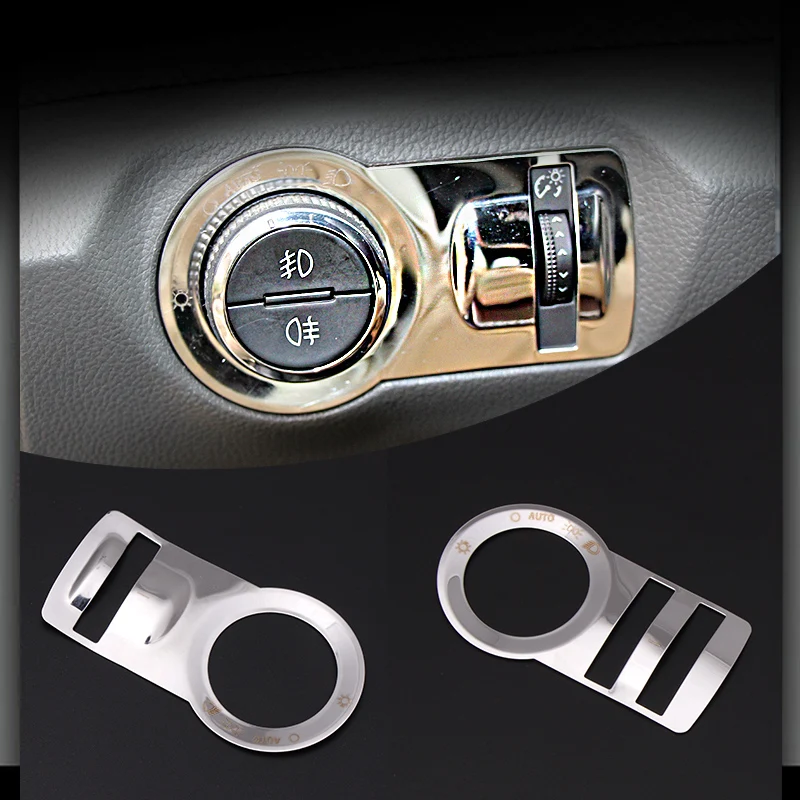 Украшение для переключателя фар из нержавеющей стали накладка наклейка чехол