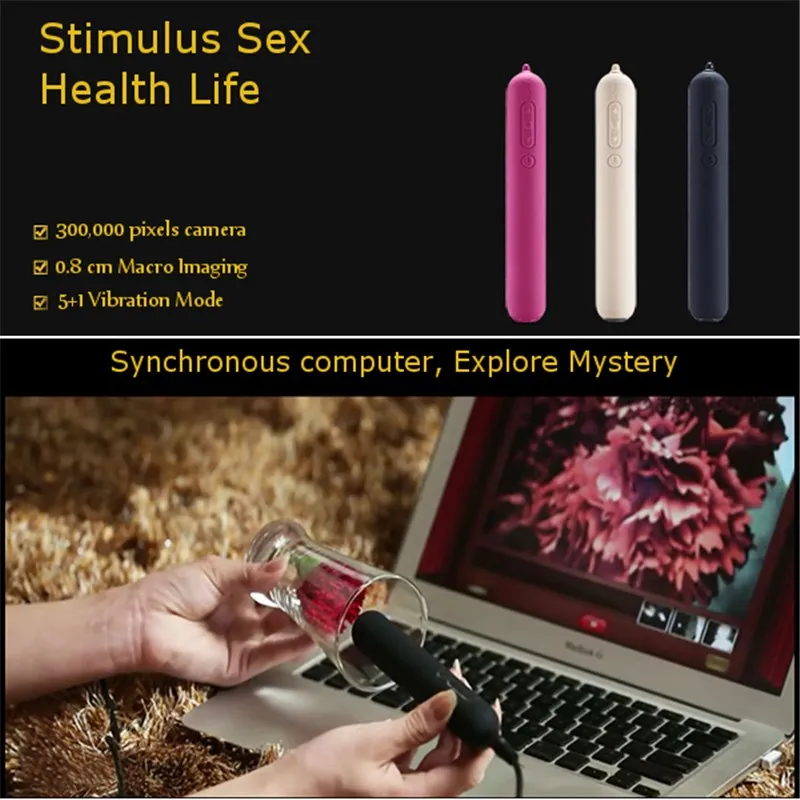 Интеллектуальная видеокамера вибратор для влагалища, ануса и киски с эндоскопом, 6 режимов вибрации, водонепроницаемая, эротический взрослый секс-игрушка для женщин и пар.