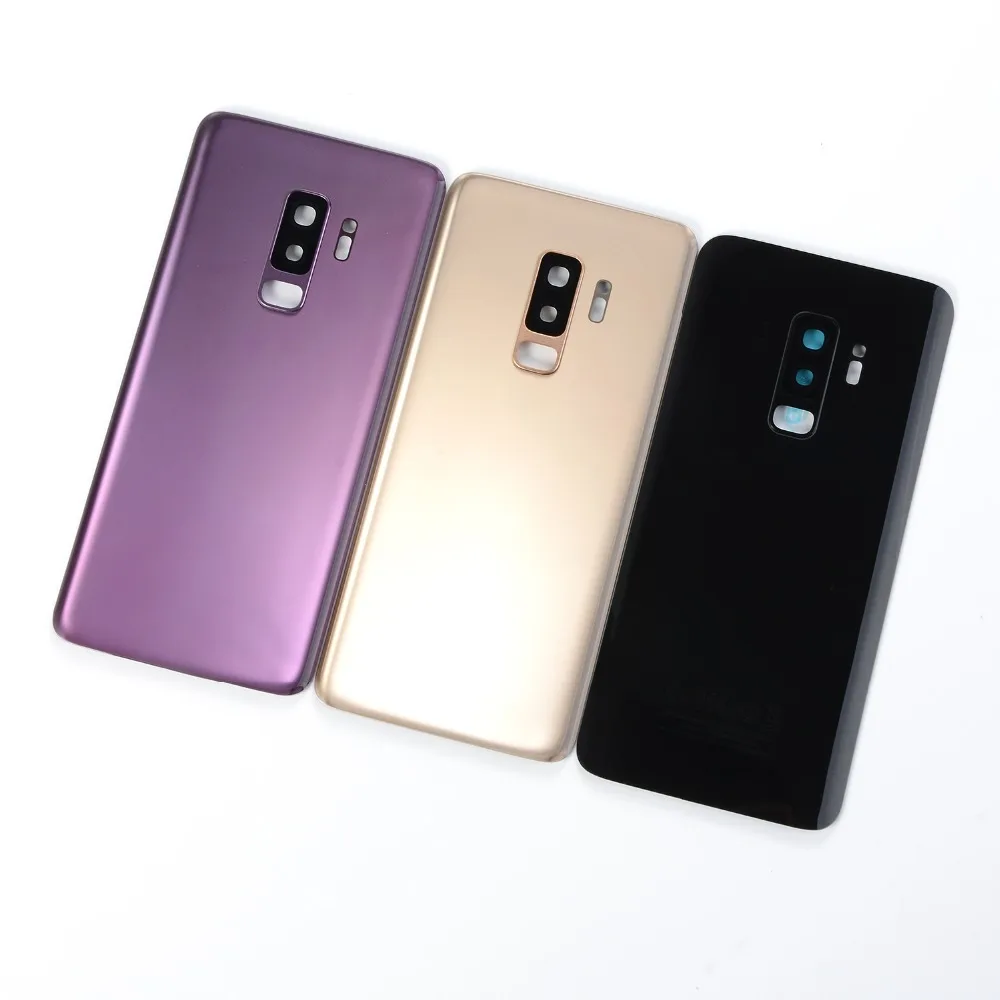S9 G960 G960F стеклянная крышка для корпуса батареи Samsung + Plus G965 G965F Крышка объектива