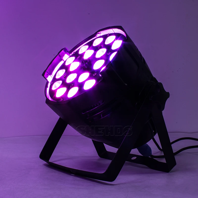 Светодиодный 18x18 Вт RGBWA+ УФ зум Алюминиевый дом Par огни DJ сценический эффект для клубов театров церкви концертных производств и освещения
