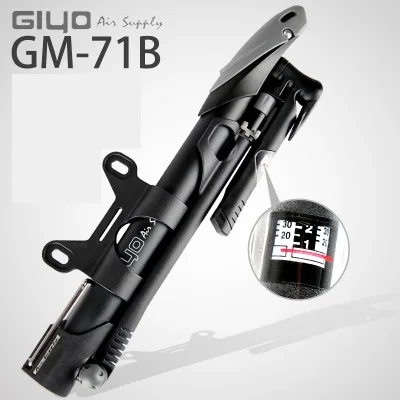 GM-71B Giyo GM-71/71B велосипедный насос высокого давления велосипедный портативный воздушный насос MTB 140psi Presta Schrader Клапан F/V A/V ручной мини-насос - Цвет: GM-71B
