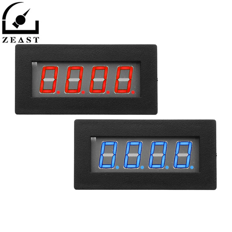 4 цифровой светодиодный Синий Красный Тахометр RPM измеритель скорости DC8V ~ 15В 72 мм