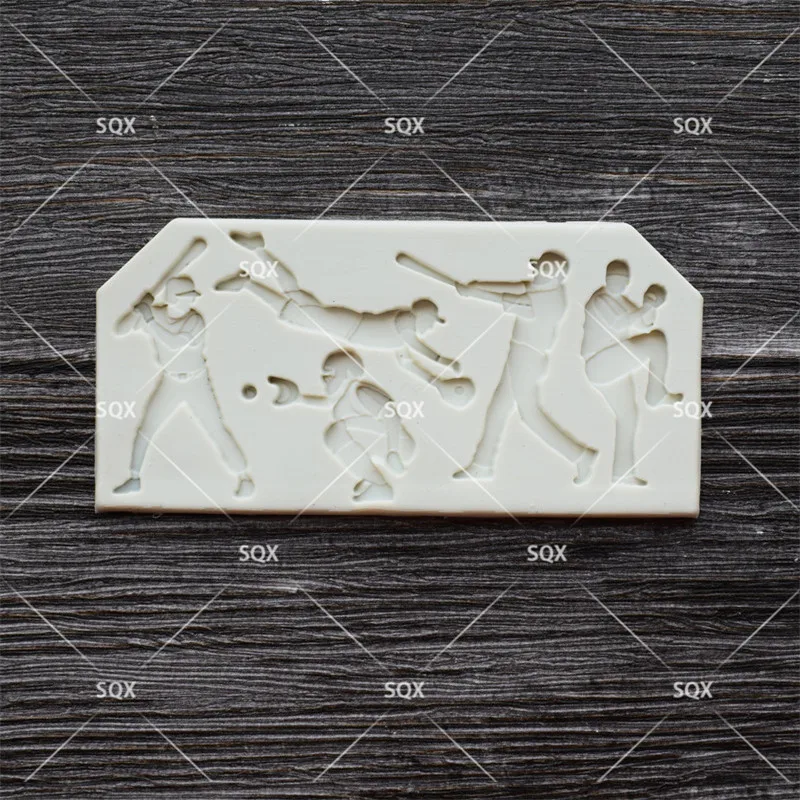 Бейсбольная помадка форма для выпечки торта силиконовая инструменты украшения