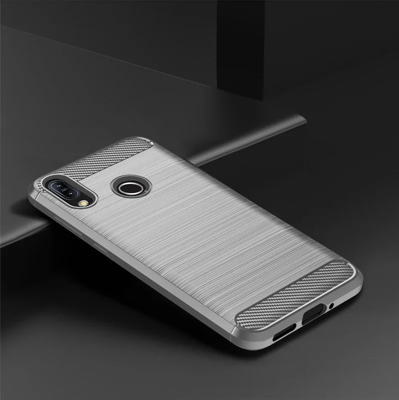 Для Asus ZenFone Max M2 ZB633KL чехол из углеродного волокна TUP Силиконовый противоударный мягкий чехол для Asus ZenFone Max M2 ZB633KL чехол для телефона - Цвет: gray
