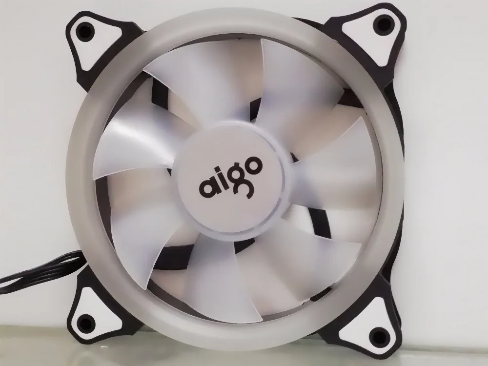 Aigo aura sync c3/c5 чехол для компьютера pc вентилятор Радиатор Вентилятор rgb Регулировка led 120 мм охладитель охлаждения тихий вентилятор беспроводной пульт дистанционного управления