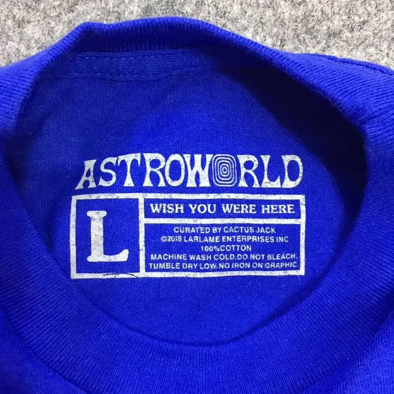 Новинка футболка с тревисом Скоттом Astroworld эмблемой Вэнь 1:1 высококачественные