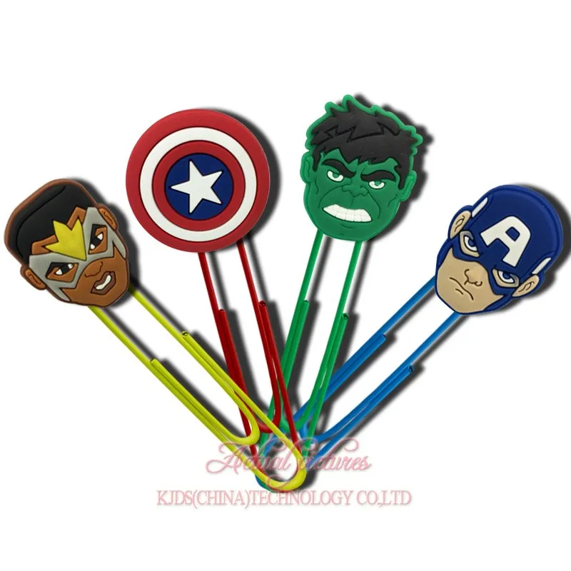 4047B На возраст от 4 до 12 лет с изображением героев мультфильмов, в партии Avenger Hero Groot "Бэтмен" закладки для книг Бумага зажим для школы школьные и офисные принадлежности канцелярский подарок для детей - Цвет: 4047B