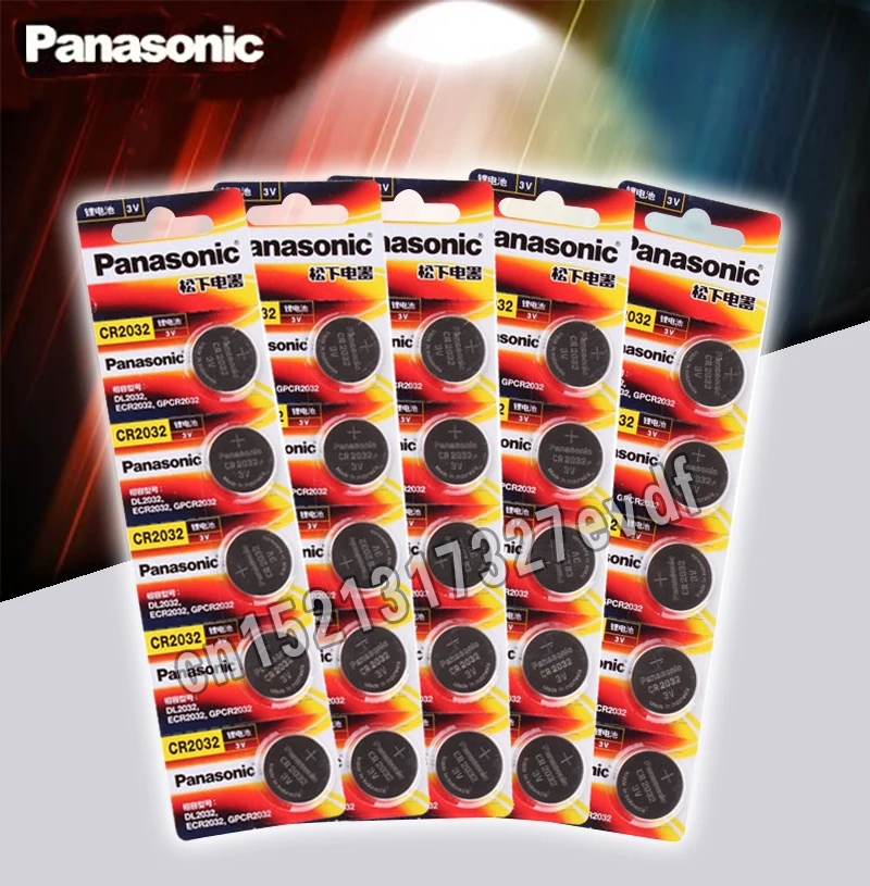 Panasonic 20 шт./лот cr 2032 кнопочные батареи 3 В литиевая батарея для часов с пультом дистанционного управления калькулятор cr2032