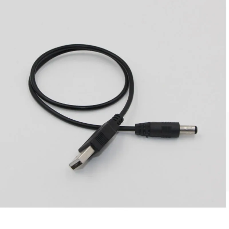 1 шт. 0 5 м USB порт для 5x2 мм В DC Цилиндрический разъем кабеля питания черный
