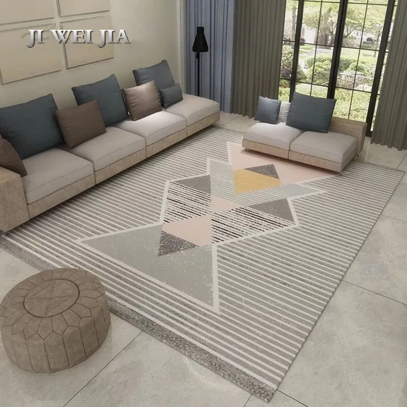 Types Multi-size 120-230cm Ins Simple Nordic Minimalist Style Living Room Geometric Sofa Coffee Bedroom Carpet Mat | Дом и сад