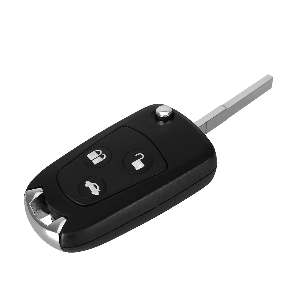 Новый неразрезанный ключ KEYYOU с 3 кнопками модифицированный складной пульт