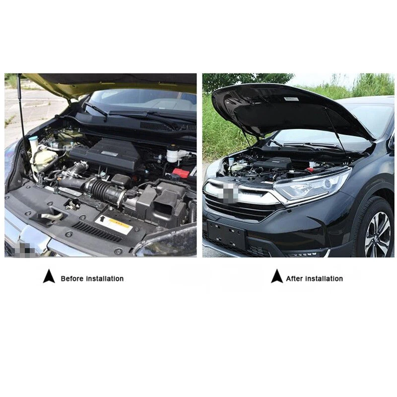 2pcs Car Front Stainless Steel Supporting Rod Hydraulic Hood Jackstay Engine Cover Fit for Honda CRV CR-V 2017 2018 Styling | Автомобили и