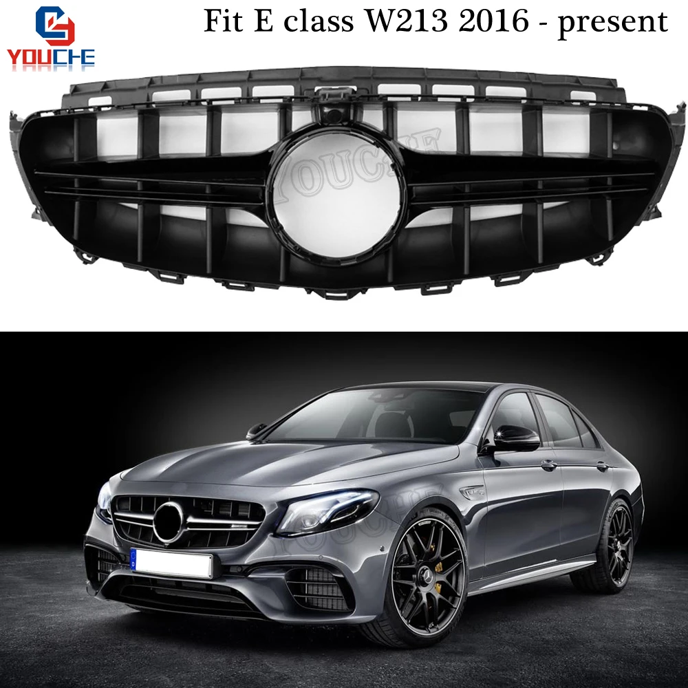 W213 E63 решетка радиатора переднего бампера стильный Гриль Для Седана Mercedes E класса