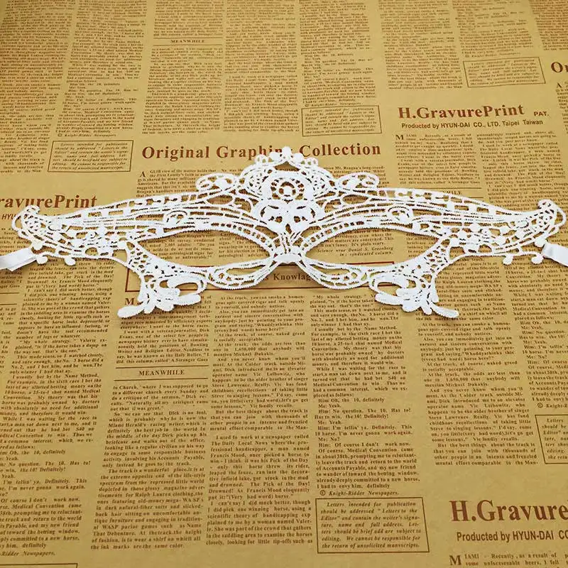 white Mask Белая маска для лица Рождественская Маска для карнавала маскарада пасхальные маски - Цвет: white Mask