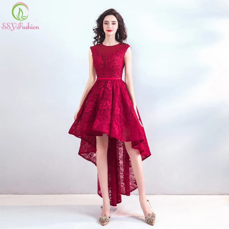 Женское коктейльное платье SSYFashion вечернее без рукавов с коротким передним и