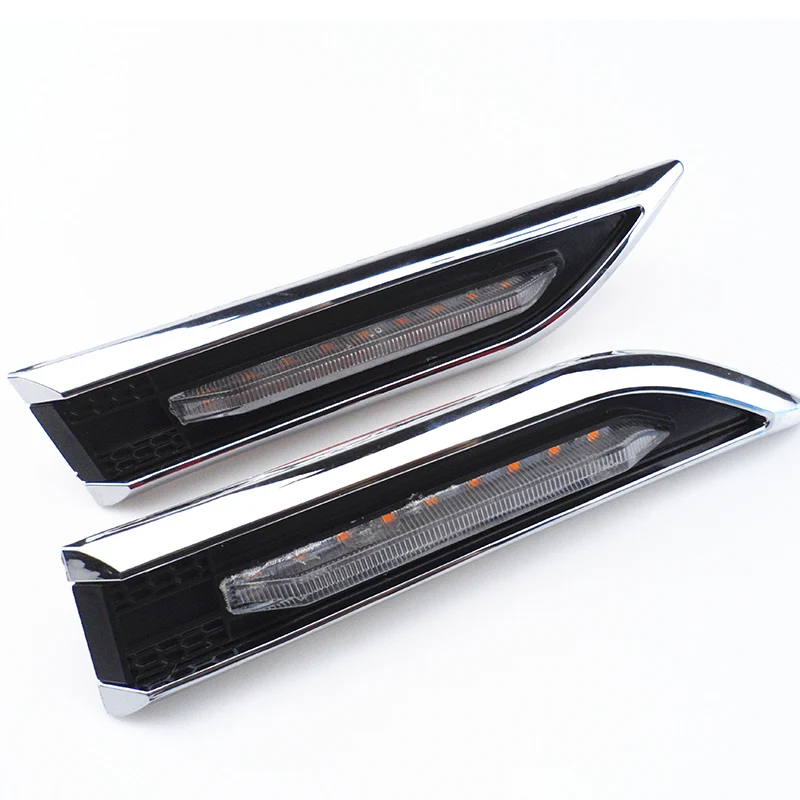 Автомобильный Стайлинг ABS хромированная отделка сигнальная лампа крышка