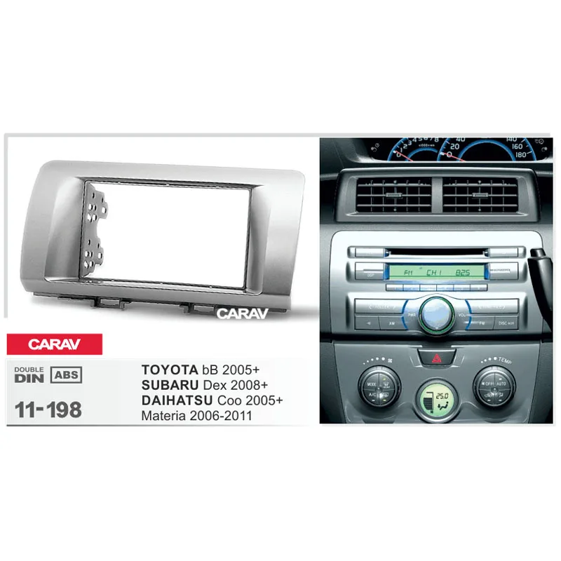 CARAV 11 198 Высококачественная радиостанция для TOYOTA bB/ Dex/ DAIHATSU CooMateria Stereo Fascia Dash CD Trim