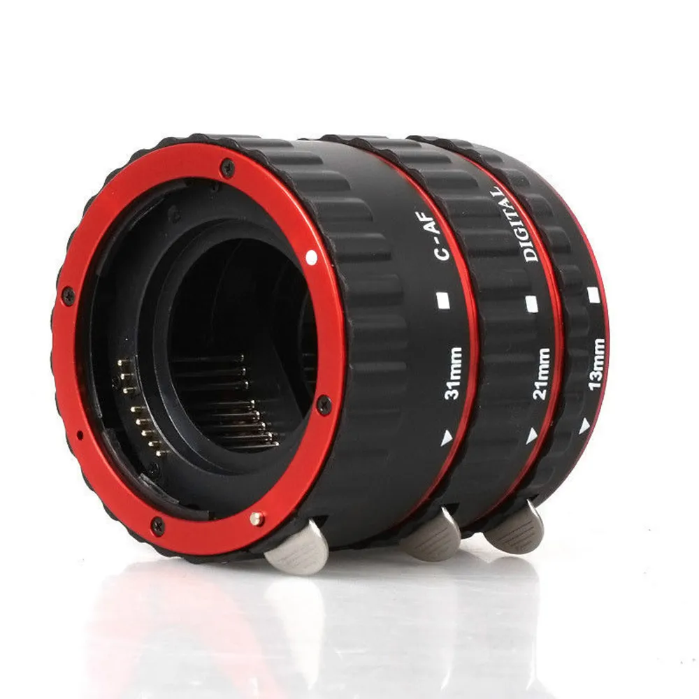 Красная металлическая автоматическая фокусировка Макро Автоматическая