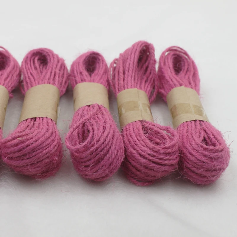 [IuBuFiGo] DIY цветные джутовые шпагаты веревочная лента резьба для упаковки подарков