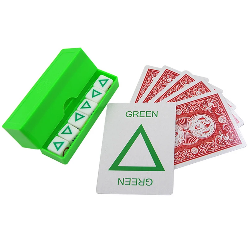 Прогноз Волшебные трюки с костями ESP Dice Card магические реквизиты уличное шоу