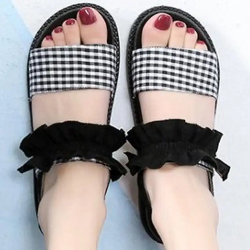 Sandalias mujer женские летние пляжные сандалии Красивая Тканевая обувь с открытым