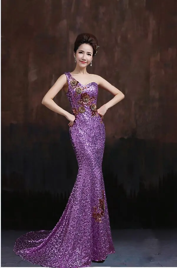

vestidos de festa Robe de soiree 2019 new design real picture AbendkleiderTK1893 long Evening dresses with purple color