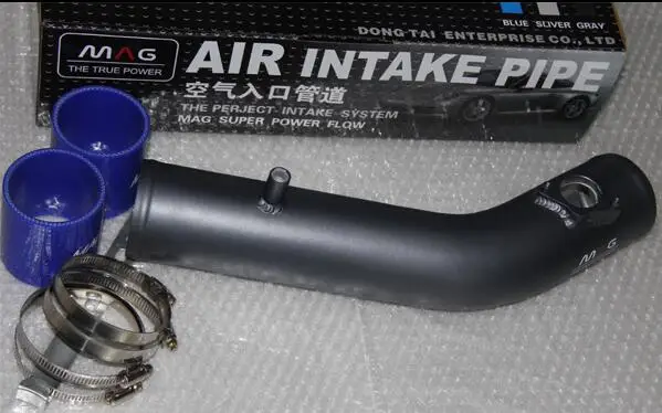 black finish pipe Воздухозаборник алюминиевые трубы комплект+ воздушный фильтр для Lexus GS350/IS250/IS300/IS350 - Цвет: black finish pipe