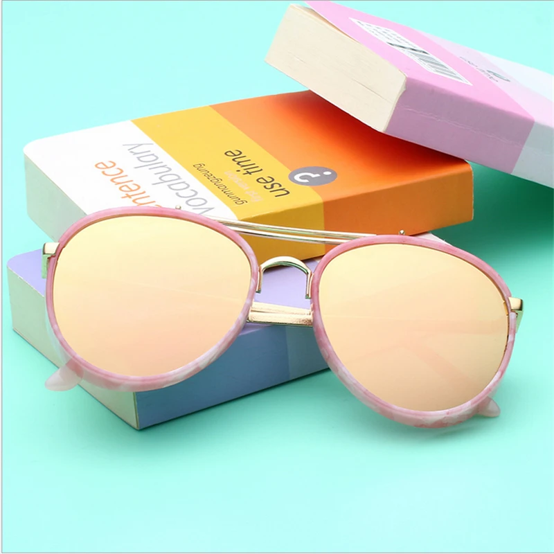MOSILIN круглые очки детские солнцезащитные против УФ винтажные для девочек крутые