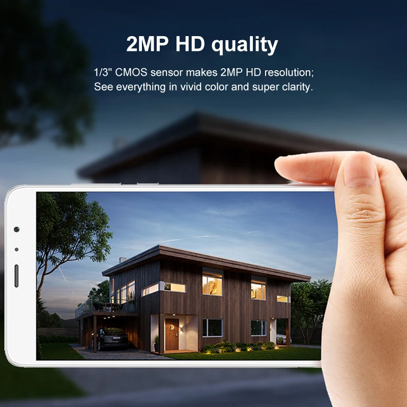 ZSVEDIO H.265 Sony307 встроенный WIFI/POE 1080P ip камера Двусторонняя аудио слот для sd карты CCTV