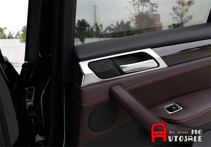 

FOR BMW X3 F25 2011 - 2015 ABS Metal Chrome Inner Inside Door Bowl Cover Trim 2pcs Glossy