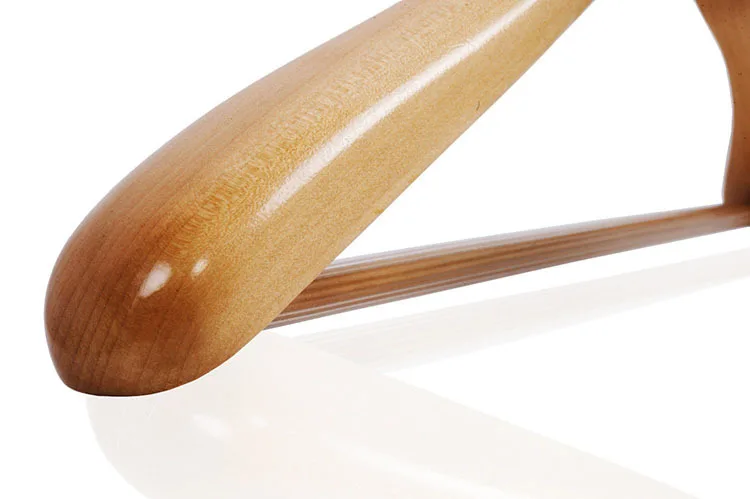 Роскошная широкая вешалка для пальто из твердой древесины деревянные вешалки