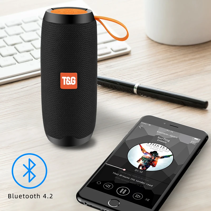 Bluetooth беспроводные колонки водонепроницаемые стерео колонки Портативная колонка с микрофоном FM радио MP3 Бас Звуковая коробка