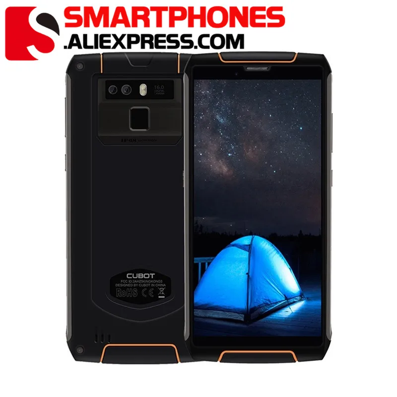 Cubot King Kong 3 IP68 водонепроницаемый прочный телефон NFC 6000 мАч большая батарея Android 8 1 4