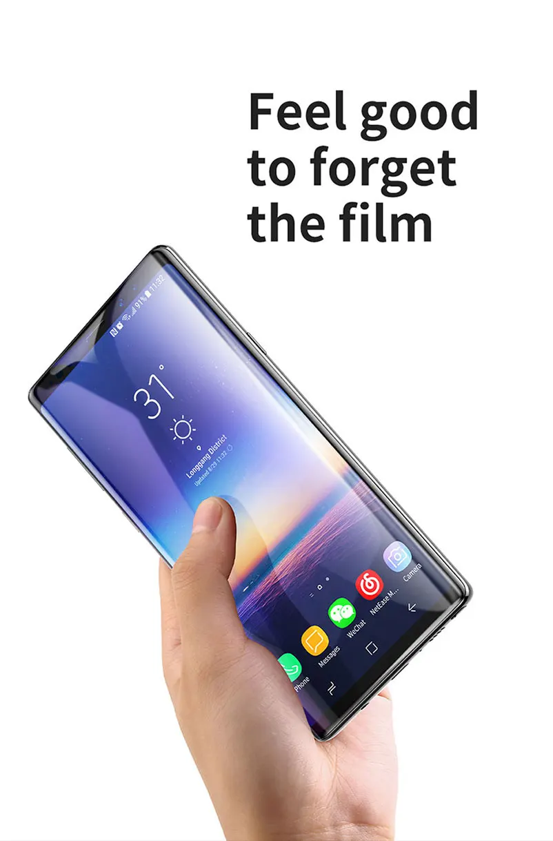 Полное клеевое покрытие из закаленного стекла для samsung galaxy s10 E S9 S8 Plus S7 S6 Edge Note 9 8 изогнутая защитная пленка 6D 10D