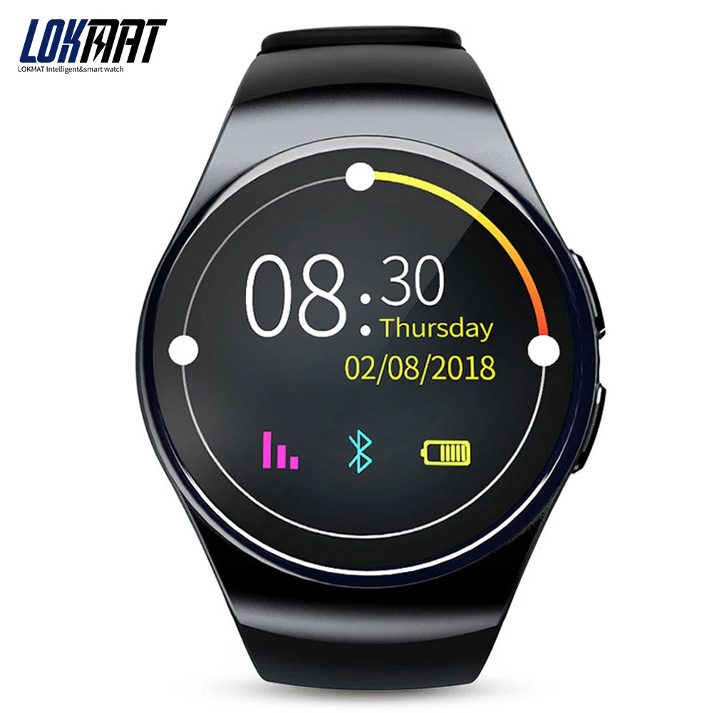 LOKMAT спортивные Смарт часы Android телефон шагомер поддержка sim карты MTK2502 Цифровые