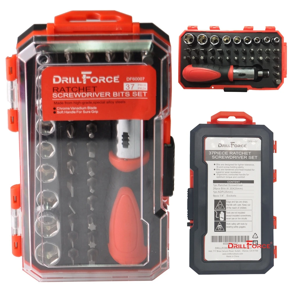 Набор Магнитных отверток из 37 предметов квадратные шлицевые сверла Torx