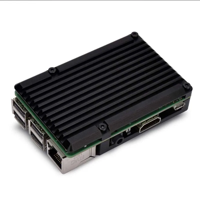 Raspberry Pi алюминиевый сплав охлаждающий корпус золотой и черный для pi 2B/3B/3B + |