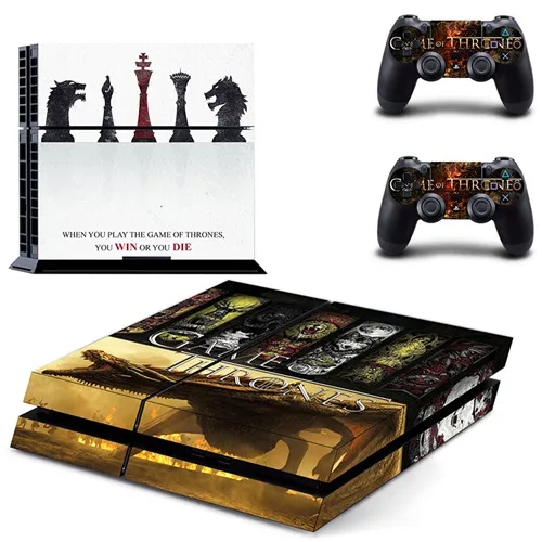 GYTM0990 Игра престолов скоро зима PS4 Кожа Наклейка для sony playstation 4 консоль и 2 контроллера PS4 Кожа Наклейка Винил - Цвет: GYTM0990