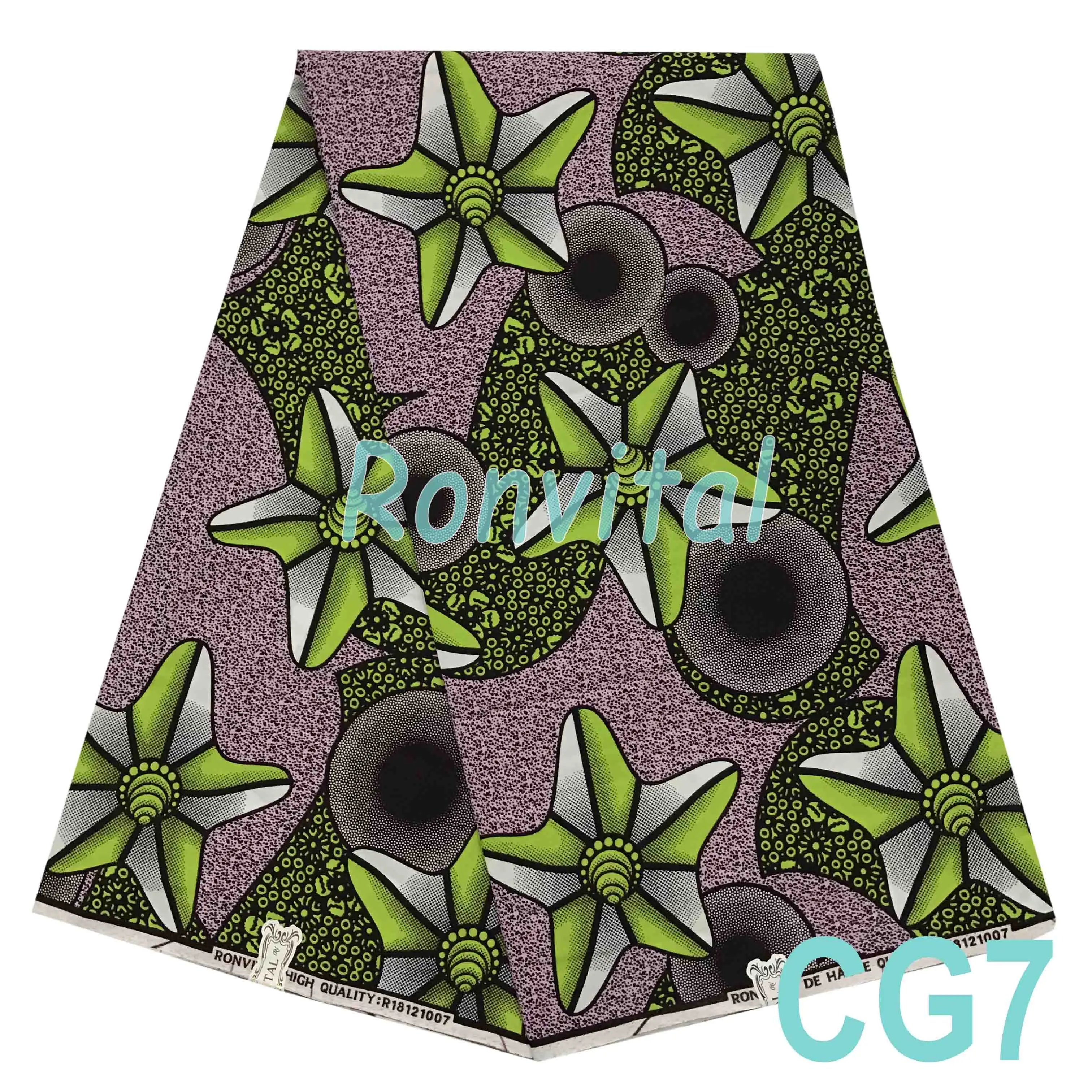 RONVITAL CHYGAN WAX HIGH QUALITY DUTCH 100% COTTON PRINT HOLLAN MATERIAL DIY FABRICS 6YARDS/LOT FREE SHIPPING | Дом и сад