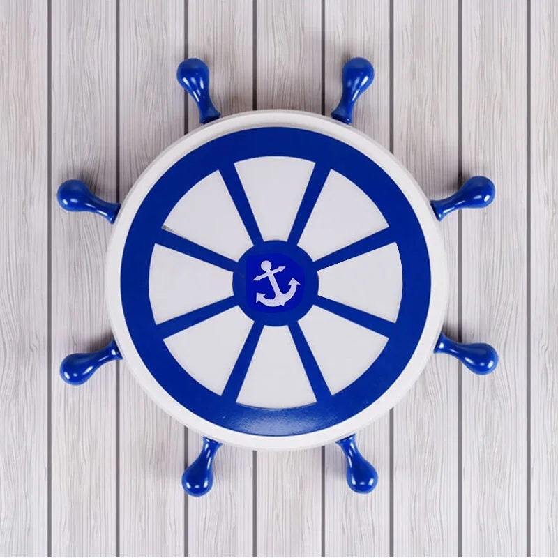 

Surface mounted children room led sailor light Study reading Light Home office Novelty Blue Led Ceiling Lights bedroom Lamparas