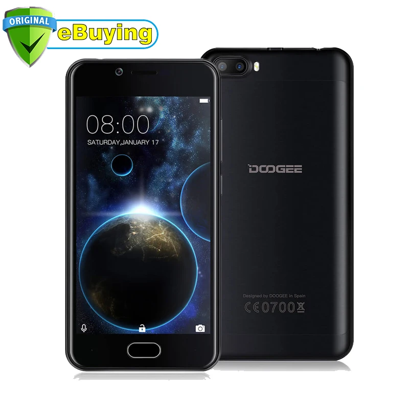 Оригинал DOOGEE стрелять 2 смартфон Android 7.0 mt6580a 4 ядра мобильный телефон ГБ