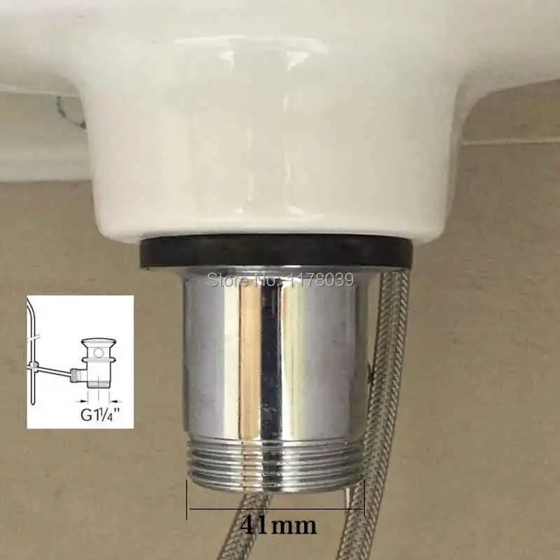 Отскакивающий медный тазик раковина под гофрированные трубы из нержавеющей