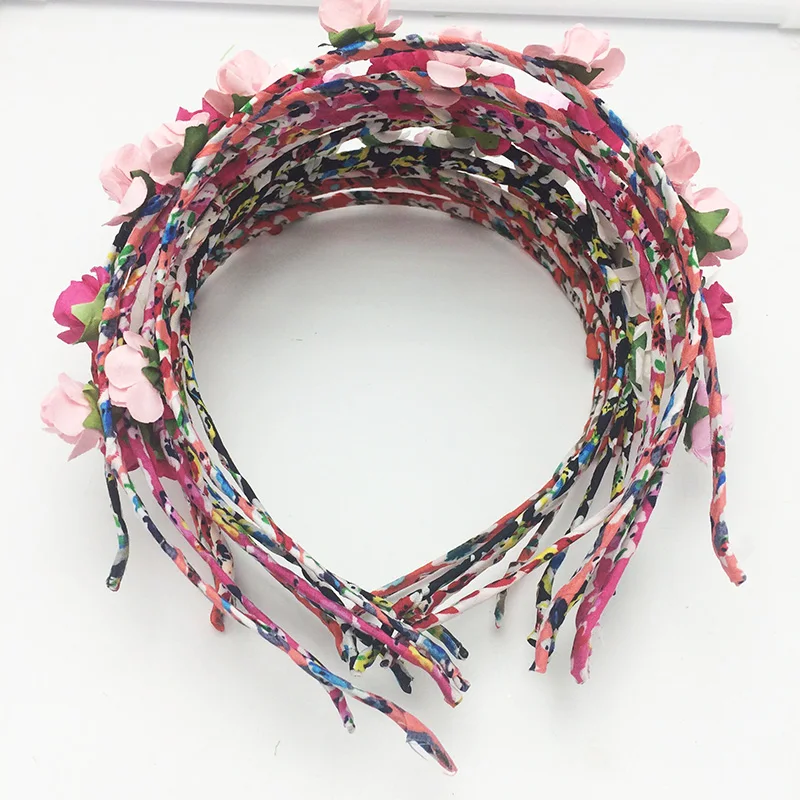 dream-it-possible fashion beautiful flower hairbands flowers headband wedding Bohemian Style Wreath Wedding Floral Garland Hair | Украшения