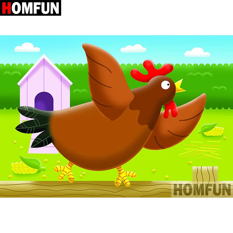 Алмазная вышивка HOMFUN A08080 5D сделай сам с квадратными/круглыми стразами мультяшный