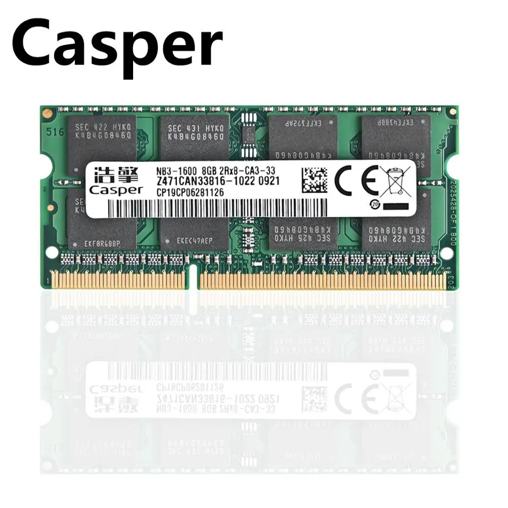 Casper Sodimm DDR3 8 GB 1600 и 1333 MHz 204 Pin 1 5 V ноутбук Ram SO DIMM памяти ноутбука|Оперативная память|