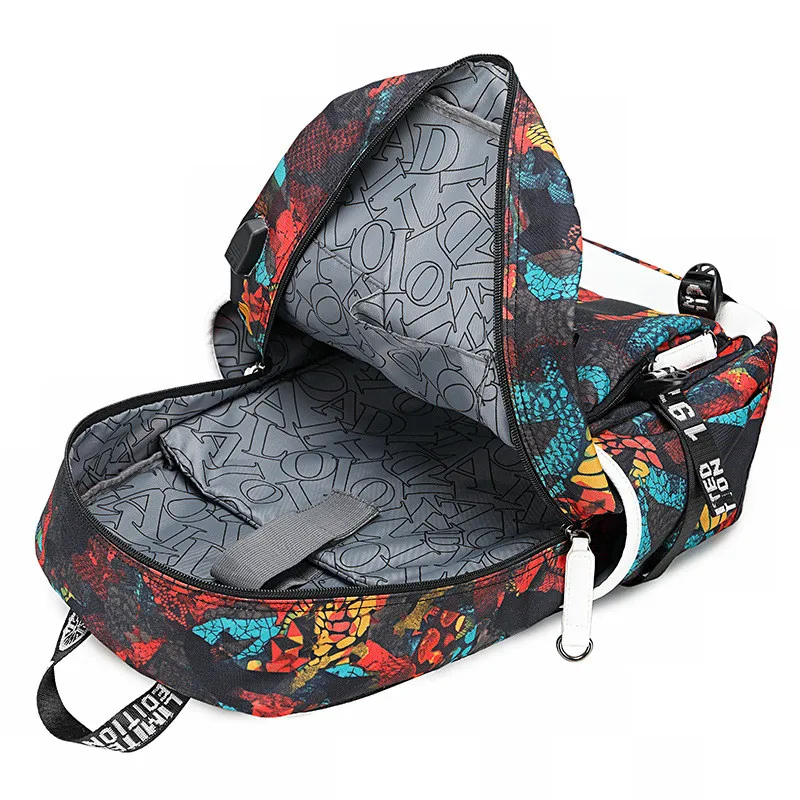 

Backpack Multifunction USB Charging Laptop Backpacks Waterproof Anti theft school bags Large Capacity Travel bag Stars Universe