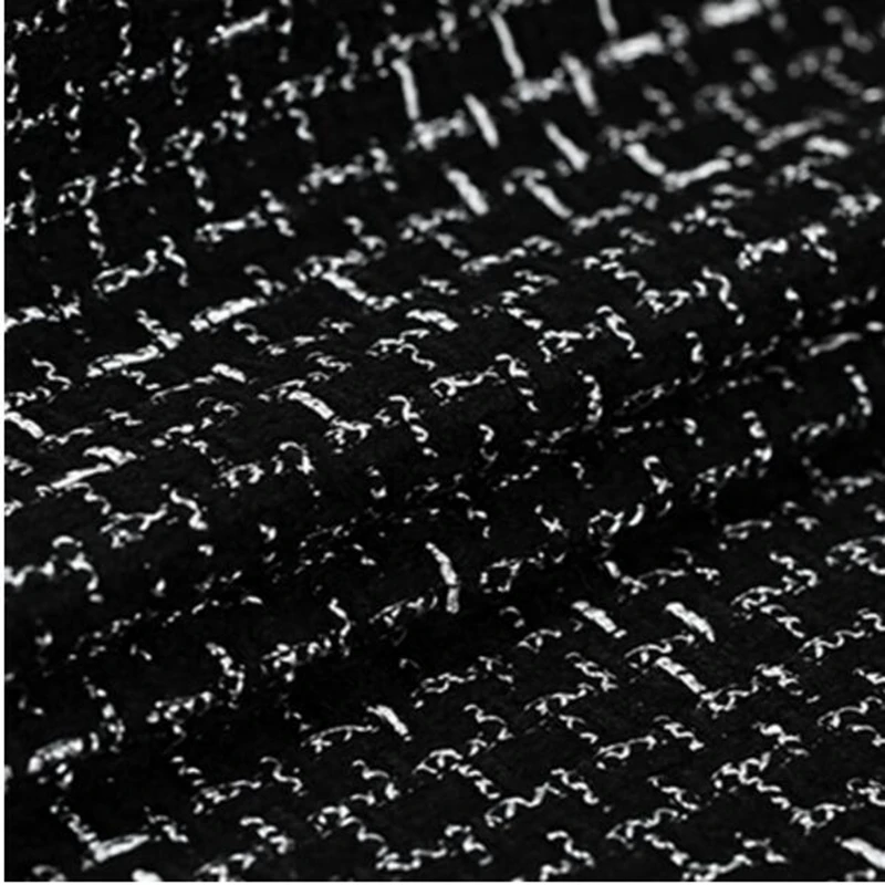 Шерстяной твидовый материал для шитья Весенняя Европейская и американская ткань