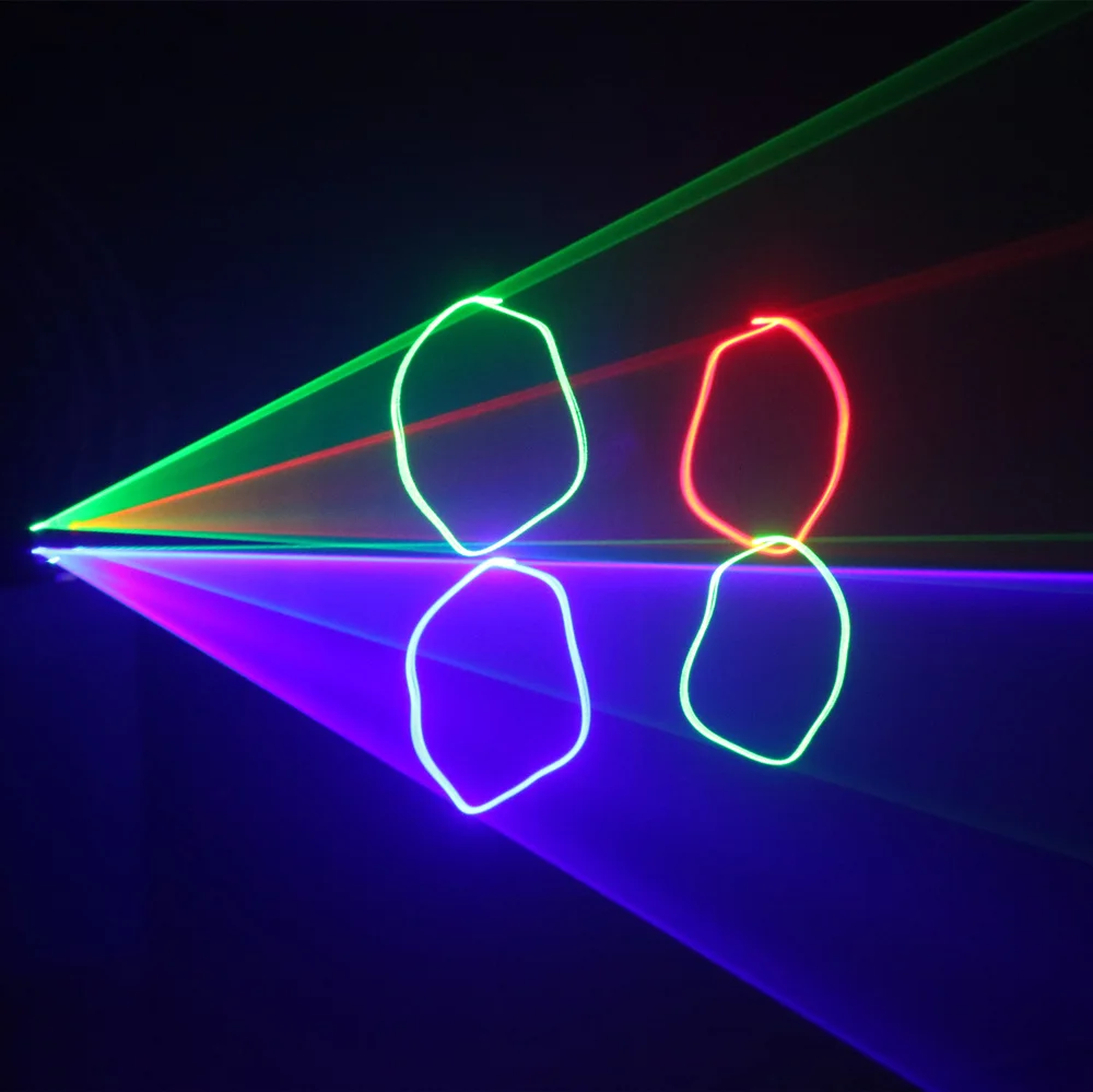 Sharelife RGB лазерный луч с двойной головкой полноцветный светодиодный DMX свет для
