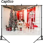 Capisco деревянная новогодняя елка студийный фон для фотосъемки с изображением коттеджа