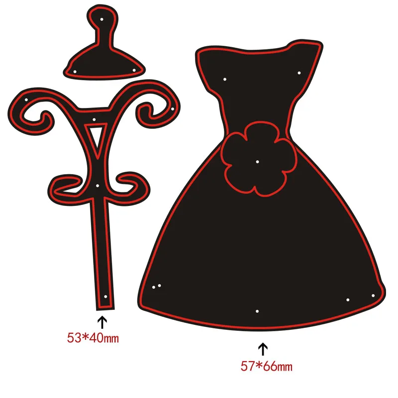 Женская юбка металлические Вырубные штампы для бумаги рукоделие альбом сделай